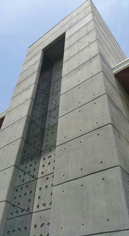 Exposed Concrete cement Rcc finish facade texture in hyderabad Telangana