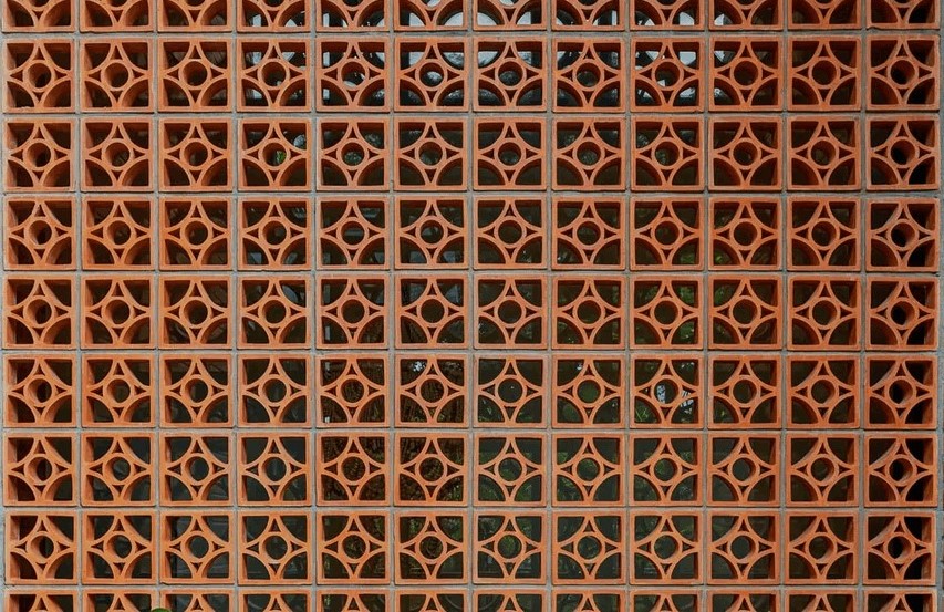 Terracotta Clay Jali Partition Wall Cladding Facade  in Hyderabad Telangana